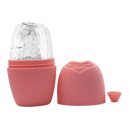 Summer Reusable Ice Face Roller Ice Cube Beauty Massage Silicone Ice Mold For Eye Puffiness Ice Facial Roller Shrink Pores