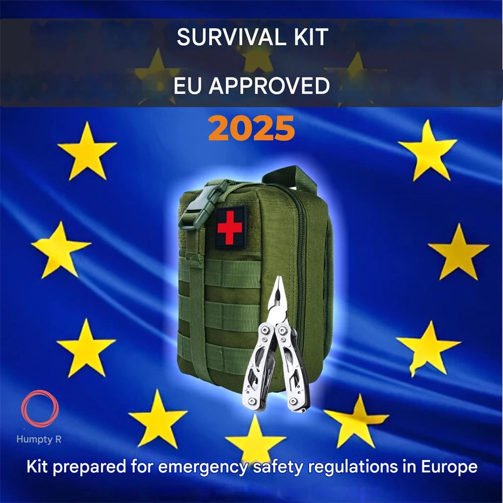 2025 Full Military Survival Kit Emergency Package Car Breaker Survival Equipment Accessories with First Aid Kit