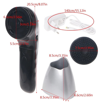 Portable Handheld Automatic Electric Shoe Brush Shine Polisher 2 Ways Power Supp