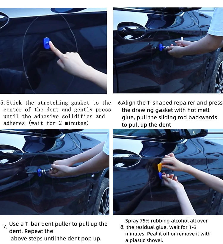Car Dent Repair Tool Auto Body Part Mechanical Sheet Metal Paintless Dent Removal Puller Kit Hand Tools Kit Set