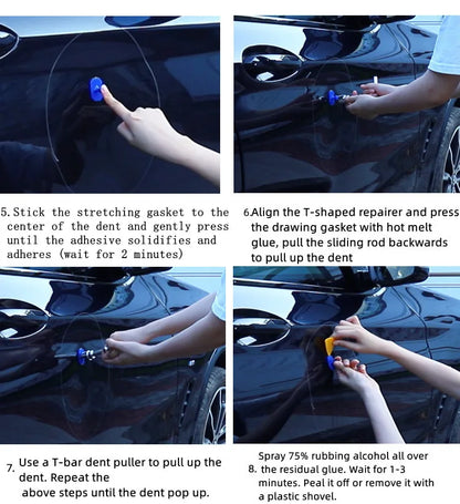 Car Dent Repair Tool Auto Body Part Mechanical Sheet Metal Paintless Dent Removal Puller Kit Hand Tools Kit Set