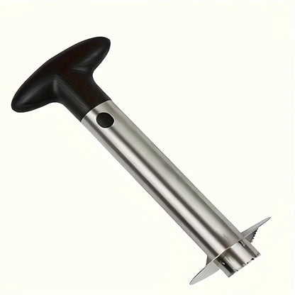 A Stainless Steel Pineapple Corer And Slicer That Is Ergonomically Designed for Comfort. This Multifunctional Tool