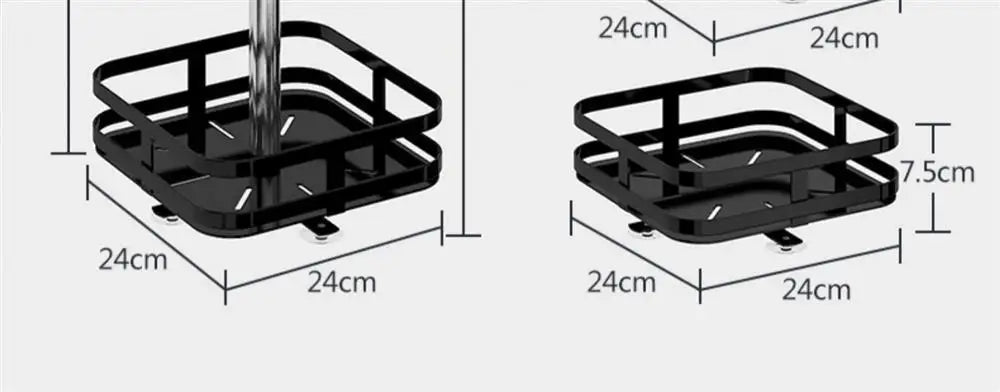 360°Rotation Spice Rack Non-Skid Organizer Jar Carbon Steel Storage Tray For Seasonings And Spices Cans For Kitchen Accessories