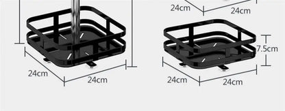 360°Rotation Spice Rack Non-Skid Organizer Jar Carbon Steel Storage Tray For Seasonings And Spices Cans For Kitchen Accessories
