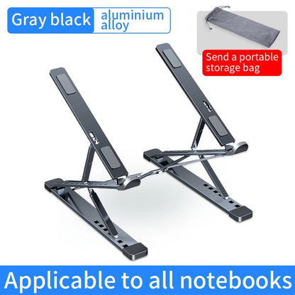 Adjustable Laptop Stand Aluminum For Macbook Levels Double Folding Computer PC Tablet Stand Notebook Pad Holder Heat Dissipation
