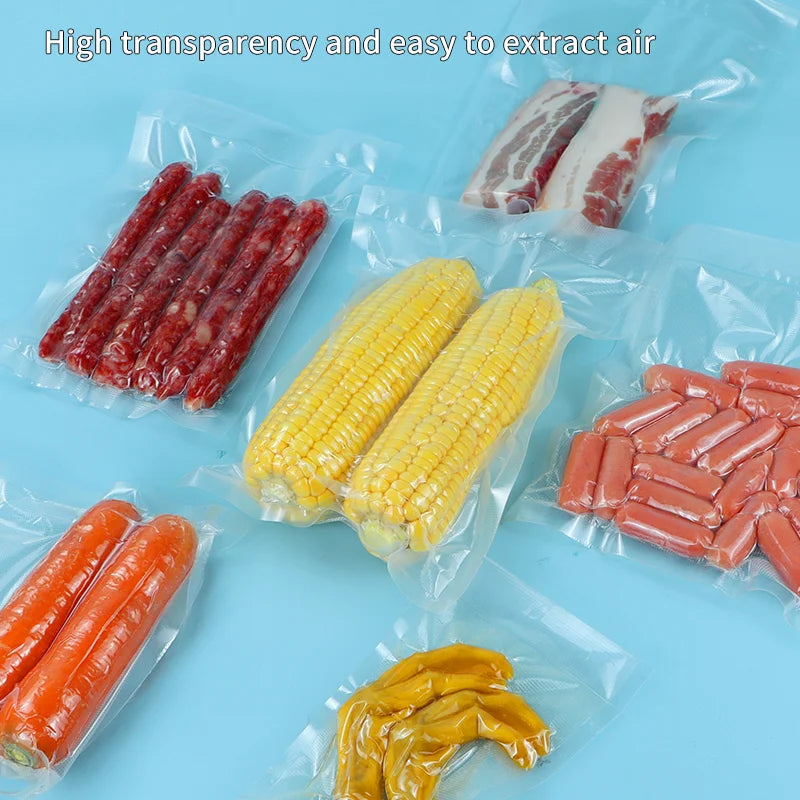 5M Length Food Vacuum Sealer Bags 7-Ply Co-Extruded Perfect for Freezing Meat, Fish, Vegetables - Durable Vacuum Storage Bags