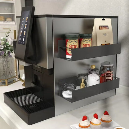 Refrigerator Magnetic Spice Rack,Carbon Steel Magnetic Rack,Can Store Seasoning Bottles,Oil Pots,Snacks,Tea Leaves,Etc.in Layers