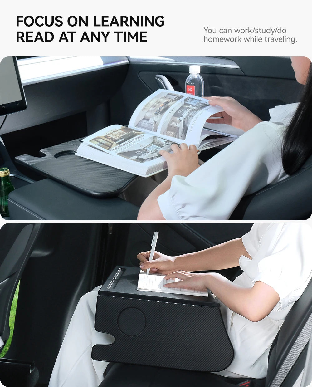 For Tesla Model XS 3 Y Highland Juniper 2018-2025 Steering Wheel Laptop Tray Food Desk Portable Office Table Car Accessories