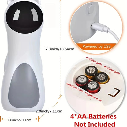 Automatic Cat Laser Toy LED Teaser Interactive Training Entertaining Multi-Angle Adjustable USB Charging