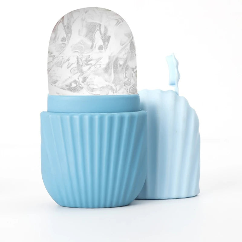 1PC Quick Depuffing Ice Face Roller Freezable Silicone Globes for Morning or Post-Workout | Instantly Awakens, Reduces Eye Bags