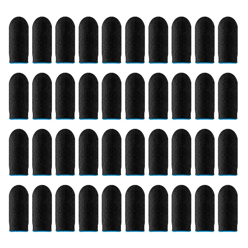 20pcs Game Finger Sleeve Breathable Fingertips For Games Anti-Sweat Touch Screen Finger Cots Cover Sensitive Mobile Touch Glove