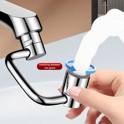 Flexiflow Rotating Faucet Extender Stainless Steel Valve Core Corrosion-Resistant for Kitchen Bathroom Sink Faucets