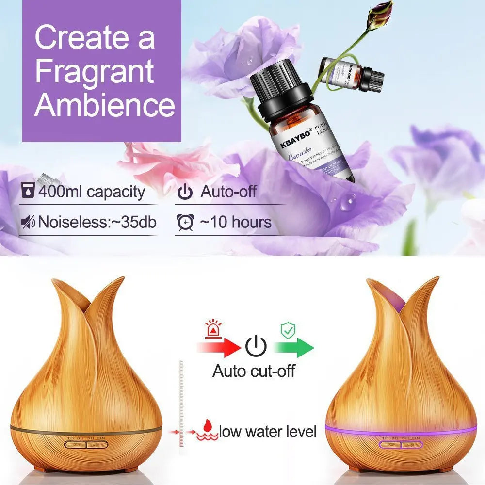 WiFi Smart Air Humidifier 400ml Essential Oil Diffuser Aromatherapy Ultrasonic Air Humidifiers Cool Mist Sprayer Humidificador