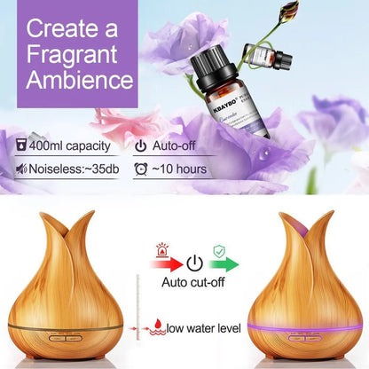 WiFi Smart Air Humidifier 400ml Essential Oil Diffuser Aromatherapy Ultrasonic Air Humidifiers Cool Mist Sprayer Humidificador