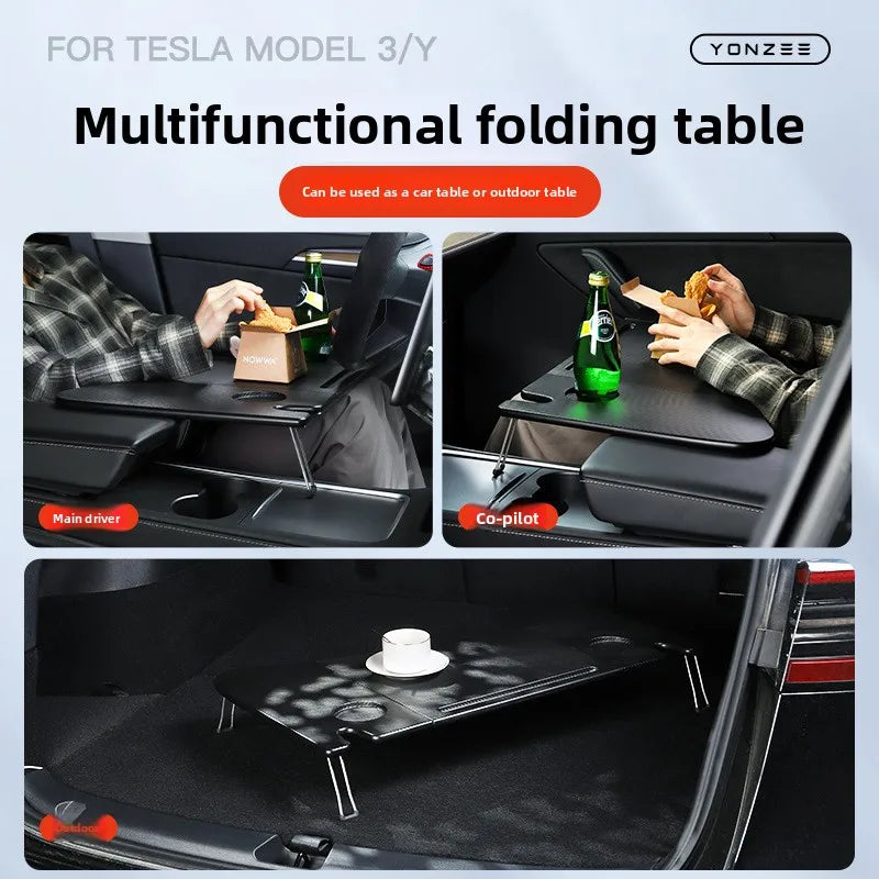For Tesla Model XS 3 Y Highland Juniper 2018-2025 Steering Wheel Laptop Tray Food Desk Portable Office Table Car Accessories