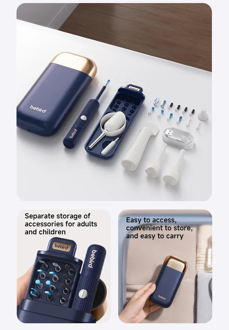 2025 New Bebird Earsight Plus I35R Ear Wax Removal Tool Camera Cleaner Kit- HD Wireless Flexible Otoscope, Pain-Free Ear Tweezer