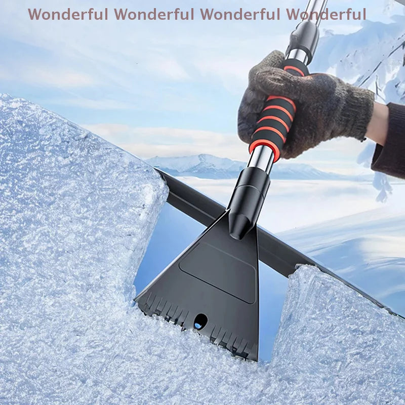 1PC Snow Shovel Detachable Windshield Cleaner Extendable Winter Car Cleaner Multifunctional Tool with Ice Scraper Brush