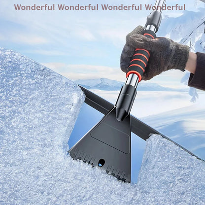 1PC Snow Shovel Detachable Windshield Cleaner Extendable Winter Car Cleaner Multifunctional Tool with Ice Scraper Brush