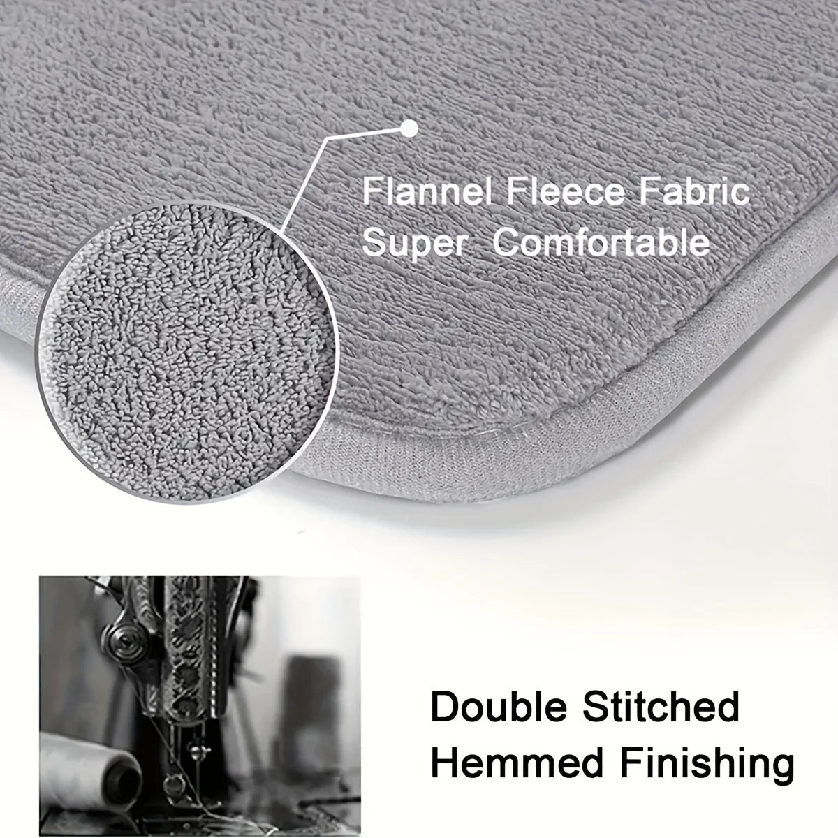 Simple flannel bathroom mat furry shower room non-slip floor mat thick sponge toilet absorbent floor mat bedroom door mat