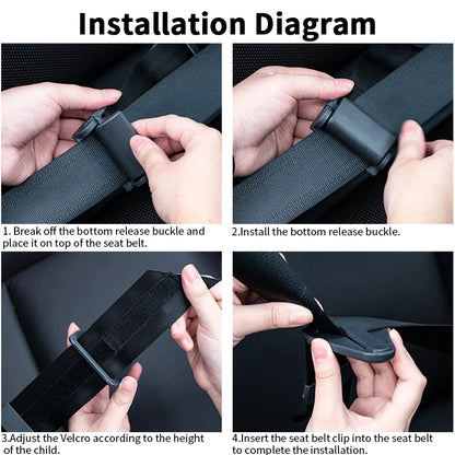Car Children Shoulder Guard Buckle Seatbelt Adjuster For Kids Child Seat Belt Retainer Adjustment And Fixation Anti-stroke Belt