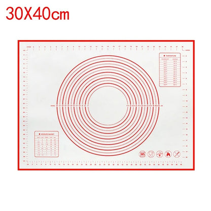 UNTIOR 1PCS Silicone Baking Mat Kneading Pad Dough Mat Pizza Cake Dough Maker Kitchen Cooking Grill Non-Stick Gadgets Bakeware