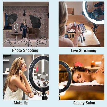 12 inch LED Ring light Photography Lighting Phone Ringlight With Tripod Stand USB Round Fill Lamp for Youtube Phone Video Live