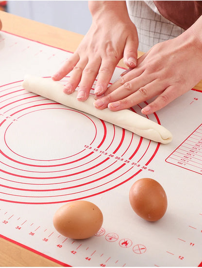 UNTIOR 1PCS Silicone Baking Mat Kneading Pad Dough Mat Pizza Cake Dough Maker Kitchen Cooking Grill Non-Stick Gadgets Bakeware