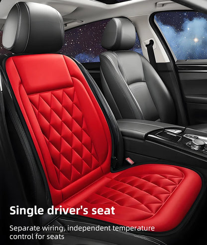 12V Universal Car Heated Seats Cushion Fast Heating Car Seat Covers Warm Winter Car Accessories Heating Pads Available Black＆Red