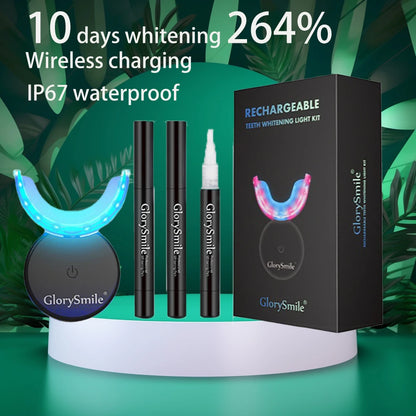 Tooth Whitening Kit Wireless Charging IP67 Waterproof Teeth Whitening 44% Peroxide Dental White Equipment LED Light