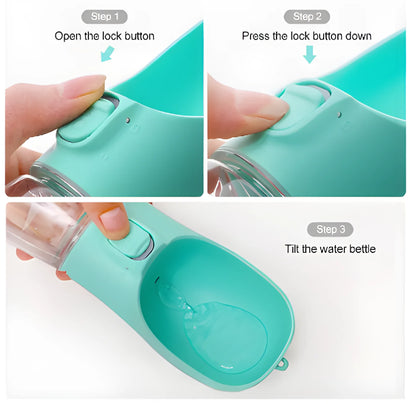 500ml Big Dog Water Bottle Portable Drinking Bowl For Small Medium Dogs Cat Travel Hiking Puppy Pet Water Dispenser Cup Labrodo