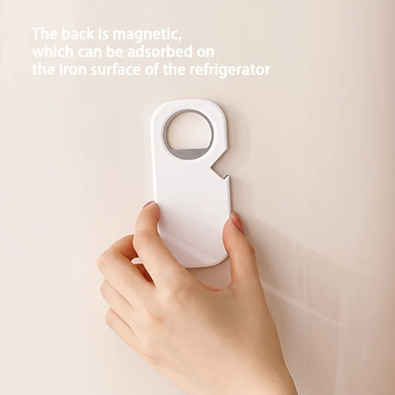 3-in-1 Magnetic Bottle Opener & Can Opener - Stainless Steel Multi-Functional Kitchen Tool for Beer, Soda, and Beverages