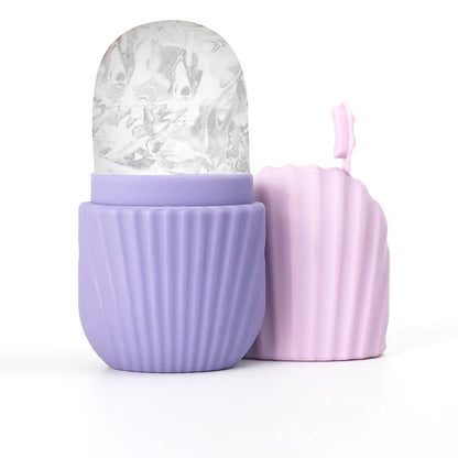 1PC Quick Depuffing Ice Face Roller Freezable Silicone Globes for Morning or Post-Workout | Instantly Awakens, Reduces Eye Bags