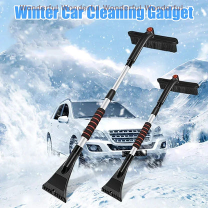1PC Snow Shovel Detachable Windshield Cleaner Extendable Winter Car Cleaner Multifunctional Tool with Ice Scraper Brush