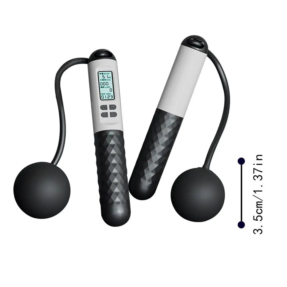 Cordless Jump Rope With Digital Counter Weight Loss Smart Skip Rope Ropeless Skipping Rope Adjustable Weighted Cordless Jump