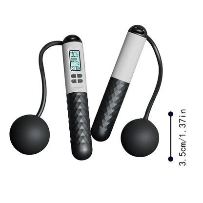 Cordless Jump Rope With Digital Counter Weight Loss Smart Skip Rope Ropeless Skipping Rope Adjustable Weighted Cordless Jump