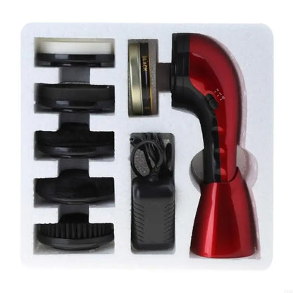 Portable Handheld Automatic Electric Shoe Brush Shine Polisher 2 Ways Power Supp