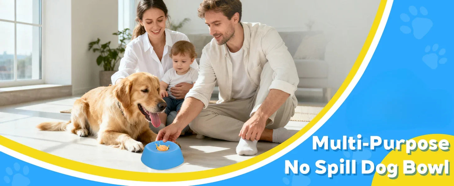 Anti-Choking Slow Feeder Dog Bowl Non-Slip 3/4 Cup - Lick Toy for Liquid Treats Bone Broth Yogurt