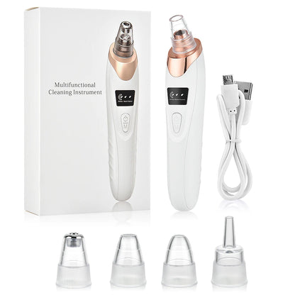 Electric Vacuum Blackhead Remover EMS Ultrasonic Skin Scrubber Spatula Pimple Acne Needle Tool Facial Pore Cleaner Skin Care Set