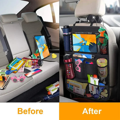 Car Interior Accessories Car Seat Back Storage Anti-kick Bag Simple Oxford Material Snack Toy Storage Bag Car Storage Bag