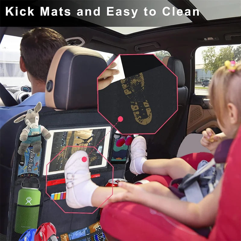 Car Interior Accessories Car Seat Back Storage Anti-kick Bag Simple Oxford Material Snack Toy Storage Bag Car Storage Bag