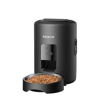 ROJECO Automatic Cat Feeder 2L Smart Dog Food Kibble Dispenser WiFi App Remote Control Timed Auto Pet Feeder For Puppy Kitten