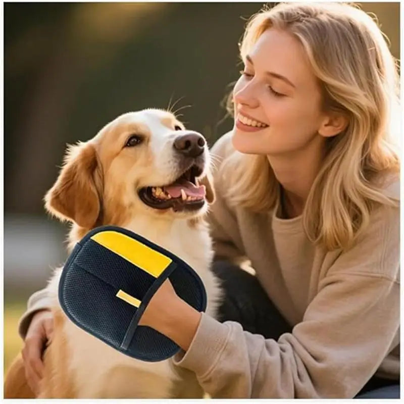 For Washing Deshedding Cleaning Carpets Sofas Upgrated Pet Hair Remover Glove Double-Sided Fur Gloves Cat Dog Fur Magnet Gloves