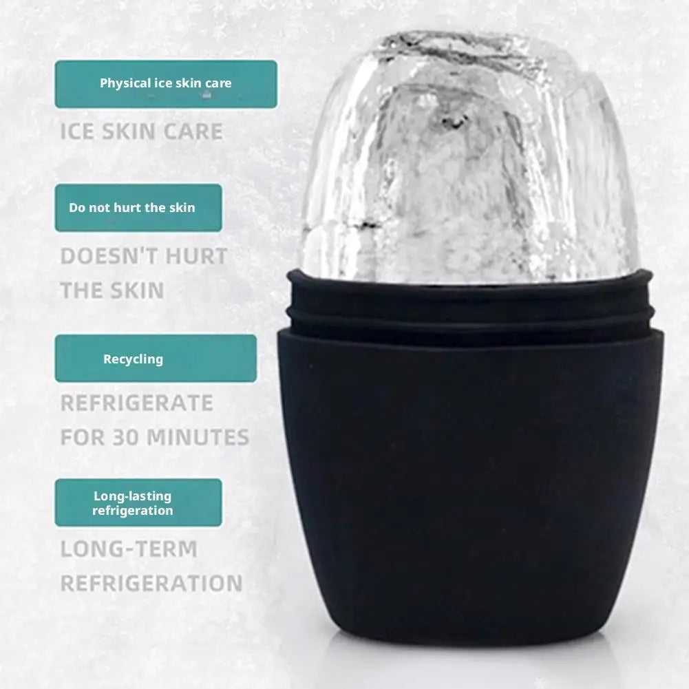 Summer Reusable Ice Face Roller Ice Cube Beauty Massage Silicone Ice Mold For Eye Puffiness Ice Facial Roller Shrink Pores