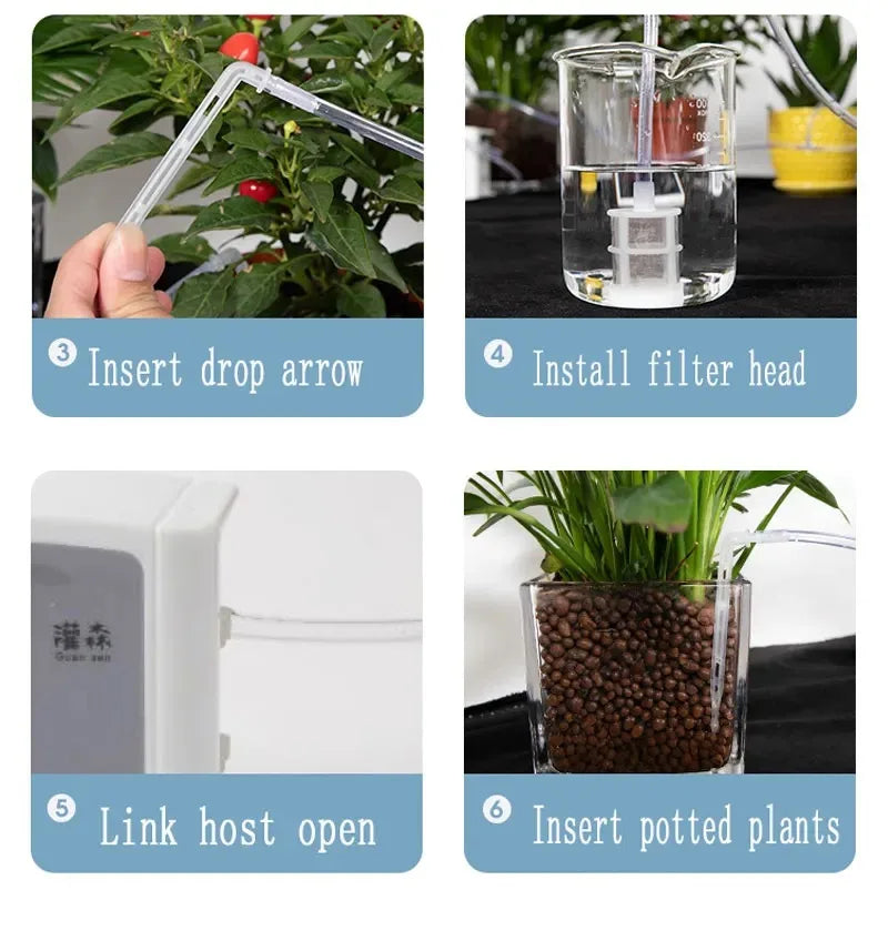 Smart Solar Drip Irrigation System – Dual Pump Automatic Plant Watering Timer