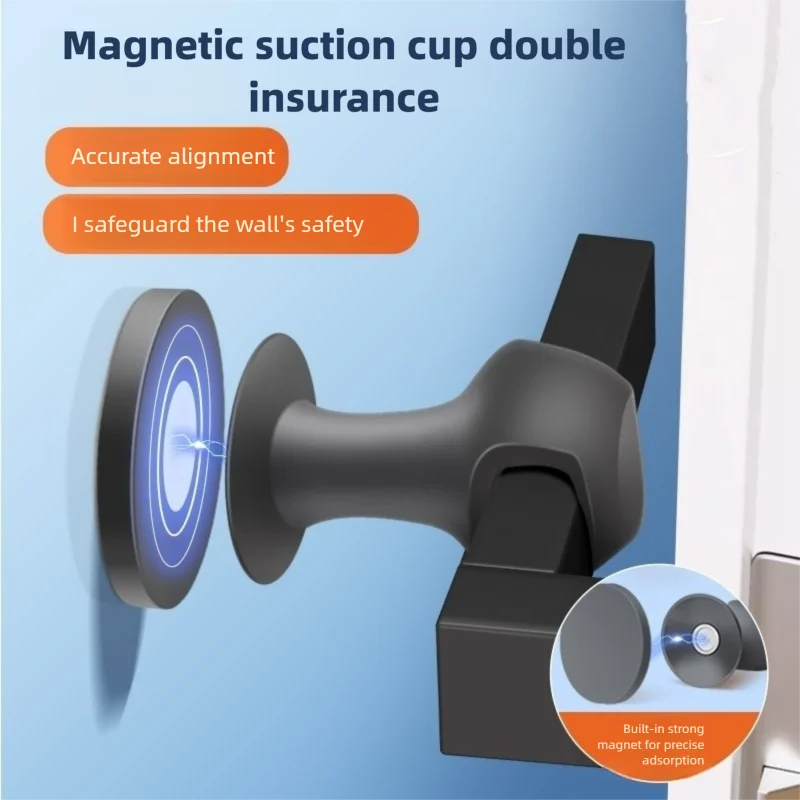 Silicone Door Stop Door Handle Protective Pad Silent Cover Door Resistance Anti-collision Artifact Door Suction