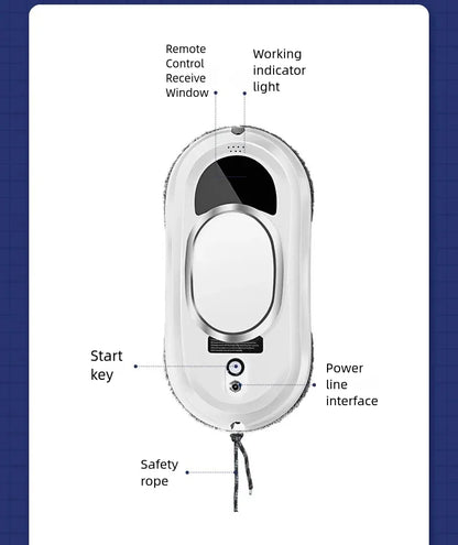Intelligent Window Cleaning Robot Vacuum Cleaner Robot Window Cleaner Electric Glass Limpiacristales Remote Control for Home