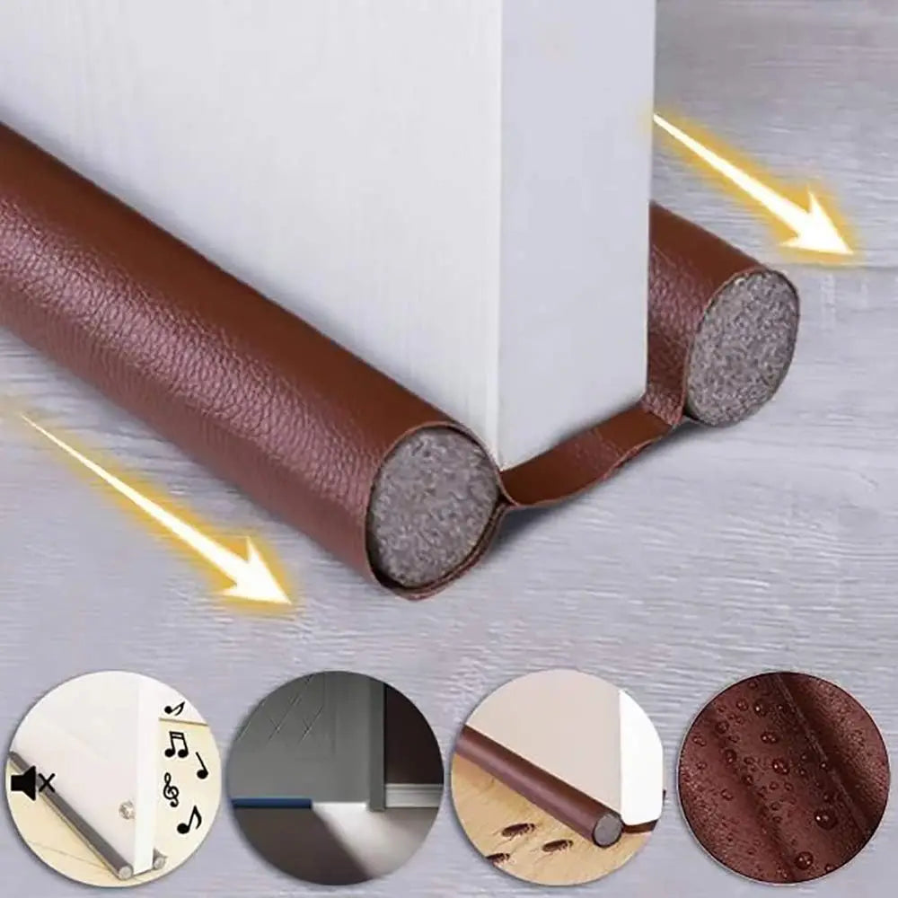 Flexible Cutable Door Bottom Weather Strip Noise Blocker Insulant Draft Stopper Sound Proof Dust Waterproof Seal Strip Tape
