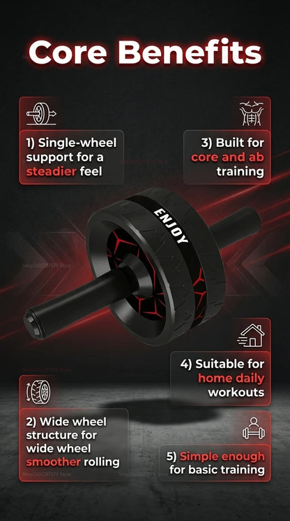 Abdominal Roller, Abdominal Exercise Equipment for Abdominal and Core Strength Training, Home Fitness Wheel for Men and Women