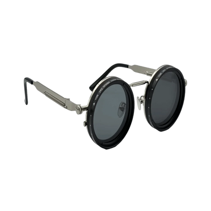 Round Frame Fishing Sunglasses Anti UV Protection Manual Rotating Adjustable Dimming Glasses TAC Metal ND Filter Sunglasses