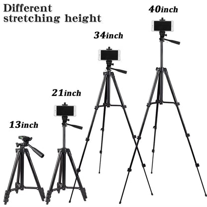 3120 Tripod For Phone 100cm Universal Camera Tripod Stand Phone Holder Lightweight Universal Photography For Xiaomi Huawei DSLR